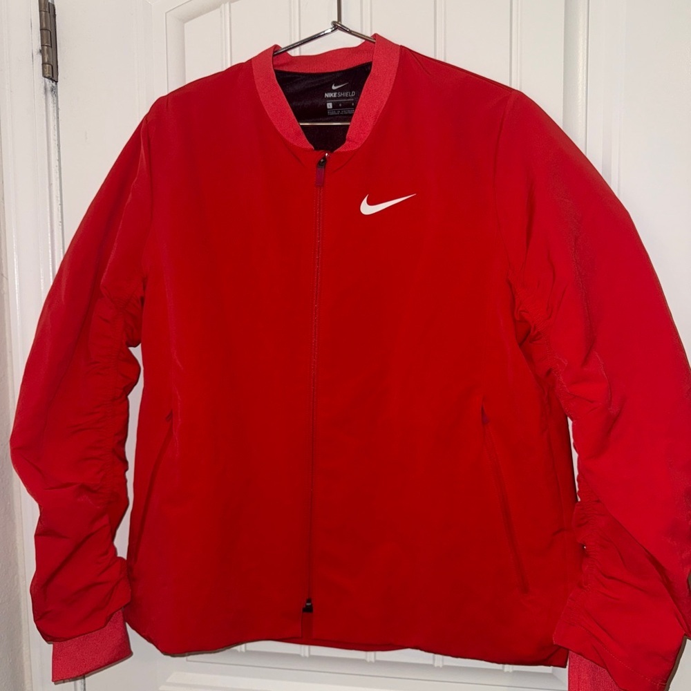 Nike Women's Vibrant Red Bomber Jacket